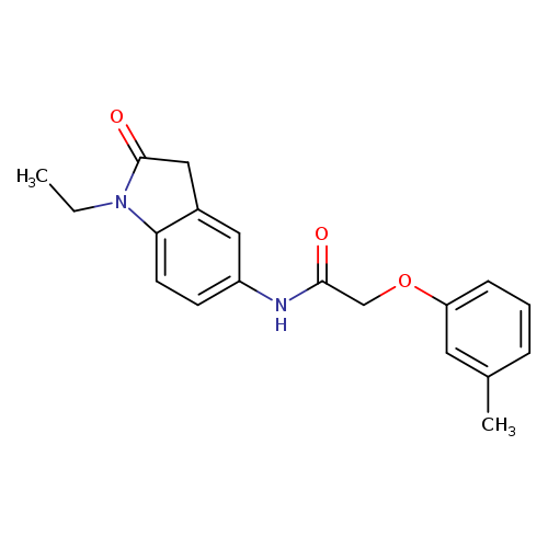 N-(1-ethyl-2-oxo-2,3-dihydro-1H-indol-5-yl)-2-(3-methylphenoxy)acetamide