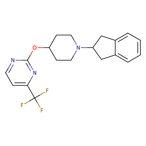 2-{[1-(2,3-dihydro-1H-inden-2-yl)piperidin-4-yl]oxy}-4-(trifluoromethyl)pyrimidine