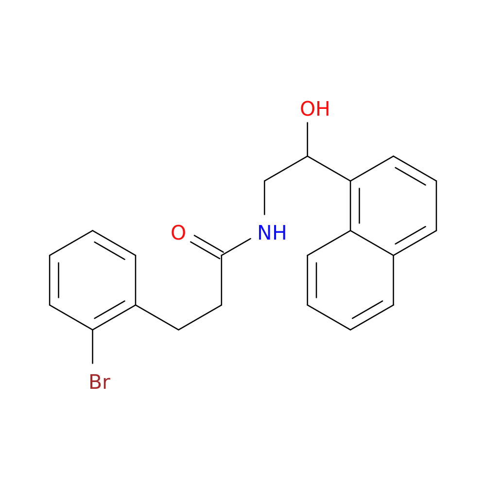 3-(2-bromophenyl)-N-[2-hydroxy-2-(naphthalen-1-yl)ethyl]propanamide