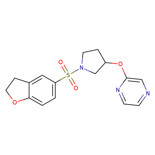2-{[1-(2,3-dihydro-1-benzofuran-5-sulfonyl)pyrrolidin-3-yl]oxy}pyrazine