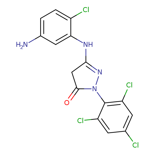 5-(5-amino-2-chloroanilino)-2-(2,4,6-trichlorophenyl)-4H-pyrazol-3-one