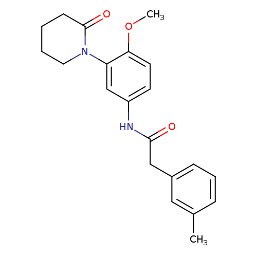 N-[4-methoxy-3-(2-oxopiperidin-1-yl)phenyl]-2-(3-methylphenyl)acetamide