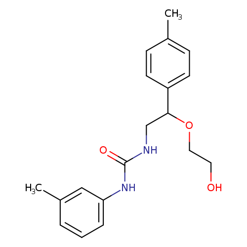 3-[2-(2-hydroxyethoxy)-2-(4-methylphenyl)ethyl]-1-(3-methylphenyl)urea