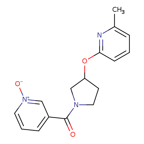 3-{3-[(6-methylpyridin-2-yl)oxy]pyrrolidine-1-carbonyl}pyridin-1-ium-1-olate