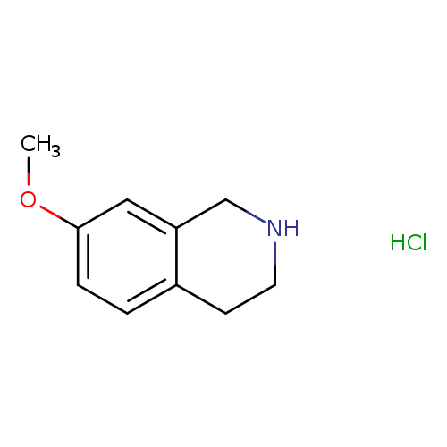 Isoquinoline, 1,2,3,4-tetrahydro-7-methoxy-, hydrochloride (1:1)
