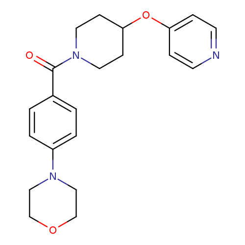 4-{4-[4-(pyridin-4-yloxy)piperidine-1-carbonyl]phenyl}morpholine