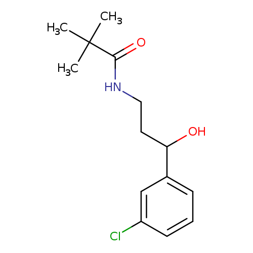 N-[3-(3-chlorophenyl)-3-hydroxypropyl]-2,2-dimethylpropanamide