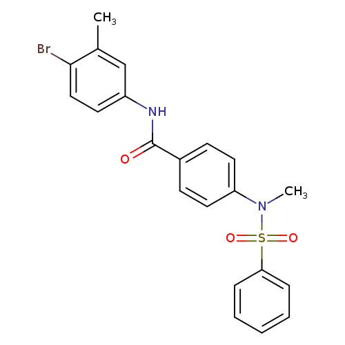 N-(4-bromo-3-methylphenyl)-4-[methyl(phenylsulfonyl)amino]benzamide