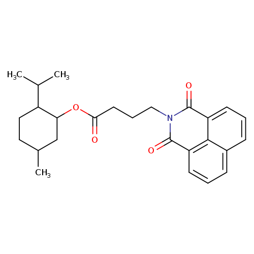 5-methyl-2-(propan-2-yl)cyclohexyl 4-{2,4-dioxo-3-azatricyclo[7.3.1.0^{5,13}]trideca-1(12),5,7,9(13),10-pentaen-3-yl}butanoate