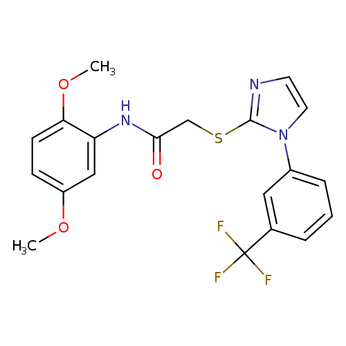 N-(2,5-dimethoxyphenyl)-2-({1-[3-(trifluoromethyl)phenyl]-1H-imidazol-2-yl}sulfanyl)acetamide