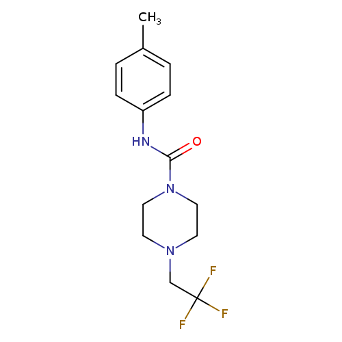 N-(4-methylphenyl)-4-(2,2,2-trifluoroethyl)piperazine-1-carboxamide