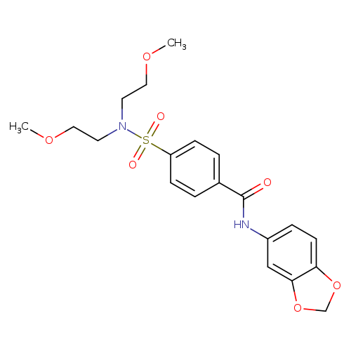 N-(2H-1,3-benzodioxol-5-yl)-4-[bis(2-methoxyethyl)sulfamoyl]benzamide