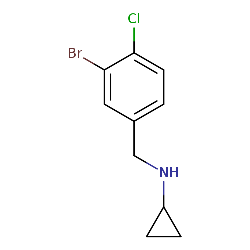 N-[(3-bromo-4-chlorophenyl)methyl]cyclopropanamine