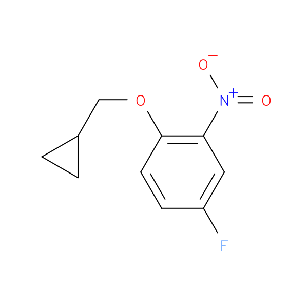 1-(cyclopropylmethoxy)-4-fluoro-2-nitrobenzene