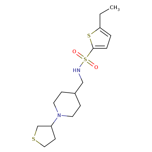 5-ethyl-N-{[1-(thiolan-3-yl)piperidin-4-yl]methyl}thiophene-2-sulfonamide