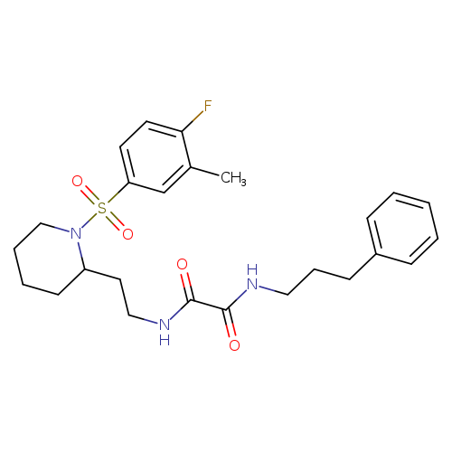 N-{2-[1-(4-fluoro-3-methylbenzenesulfonyl)piperidin-2-yl]ethyl}-N'-(3-phenylpropyl)ethanediamide