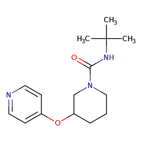 N-tert-butyl-3-(pyridin-4-yloxy)piperidine-1-carboxamide