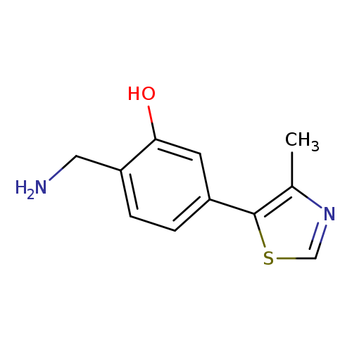 2-(Aminomethyl)-5-(4-methylthiazol-5-yl)phenol