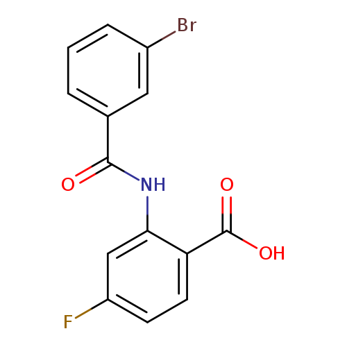 2-(3-bromobenzamido)-4-fluorobenzoic acid