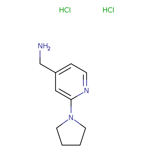 1-[2-(pyrrolidin-1-yl)pyridin-4-yl]methanaminedihydrochloride