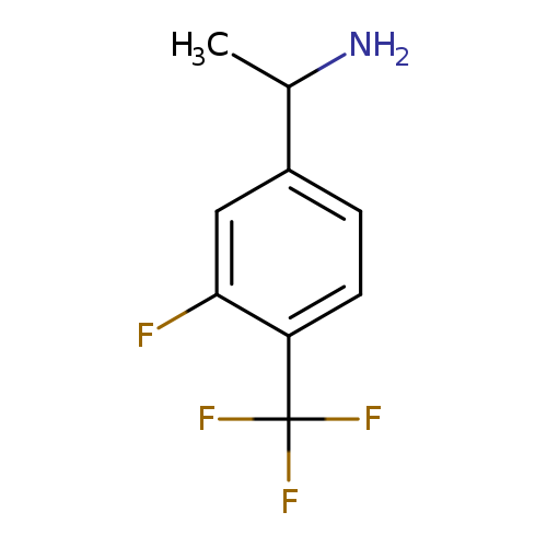 1-[3-Fluoro-4-(trifluoromethyl)phenyl]ethan-1-amine