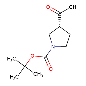 1-Pyrrolidinecarboxylic acid, 3-acetyl-, 1,1-dimethylethyl ester, (3R)-