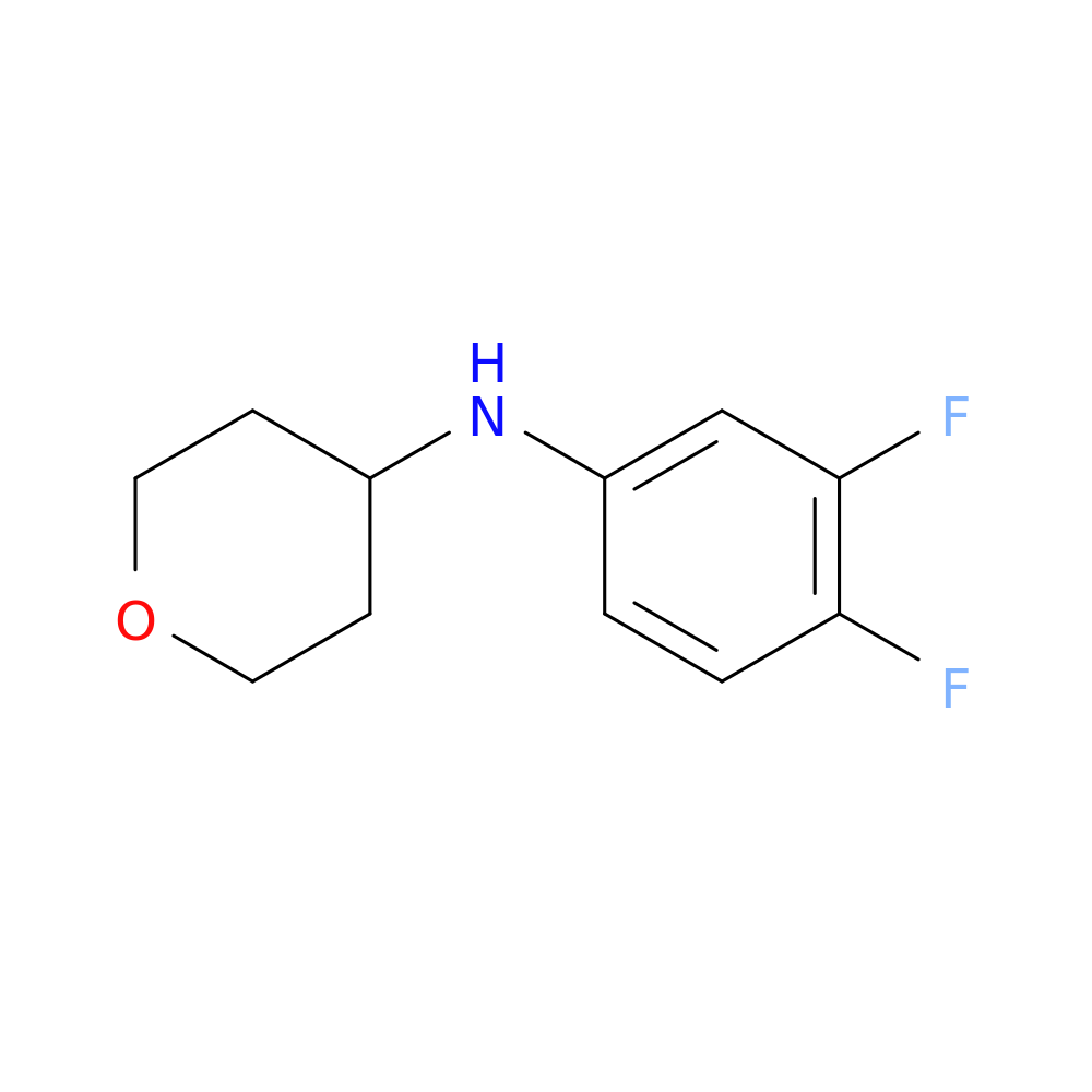 N-(3,4-difluorophenyl)oxan-4-amine