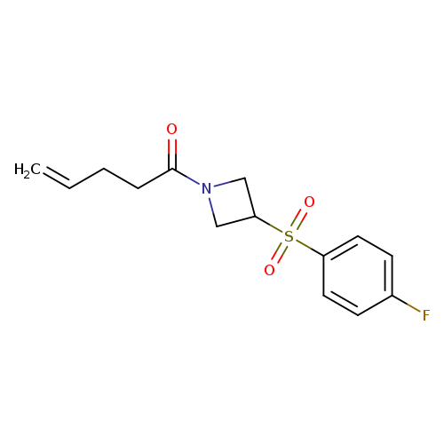 1-[3-(4-fluorobenzenesulfonyl)azetidin-1-yl]pent-4-en-1-one