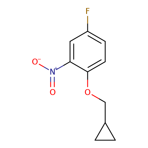 1-(cyclopropylmethoxy)-4-fluoro-2-nitrobenzene