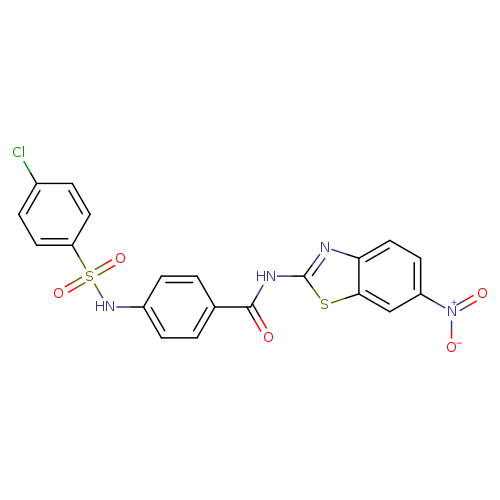 4-(4-chlorobenzenesulfonamido)-N-(6-nitro-1,3-benzothiazol-2-yl)benzamide