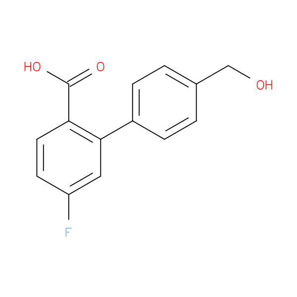 4-Fluoro-2-(4-hydroxymethylphenyl)benzoic acid