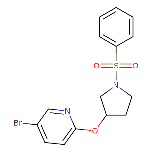2-{[1-(benzenesulfonyl)pyrrolidin-3-yl]oxy}-5-bromopyridine