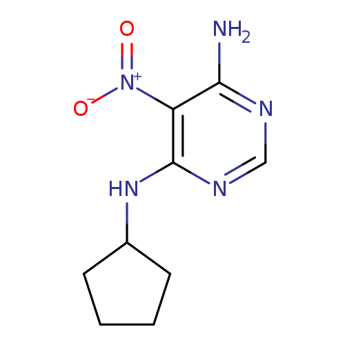 4-N-cyclopentyl-5-nitropyrimidine-4,6-diamine