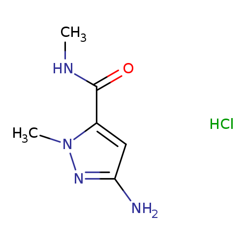 3-amino-N,1-dimethyl-1H-pyrazole-5-carboxamide hydrochloride