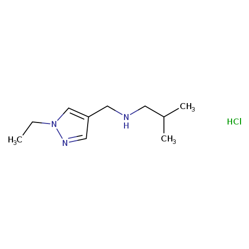 N-[(1-Ethyl-1h-pyrazol-4-yl)methyl]-2-methyl-1-propanamine hydrochloride