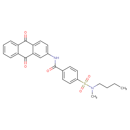 4-[butyl(methyl)sulfamoyl]-N-(9,10-dioxo-9,10-dihydroanthracen-2-yl)benzamide