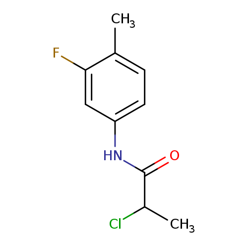 2-Chloro-n-(3-fluoro-4-methylphenyl)propanamide