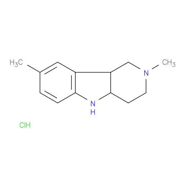 1H-Pyrido[4,3-b]indole, 2,3,4,4a,5,9b-hexahydro-2,8-dimethyl-, hydrochloride (1:2)