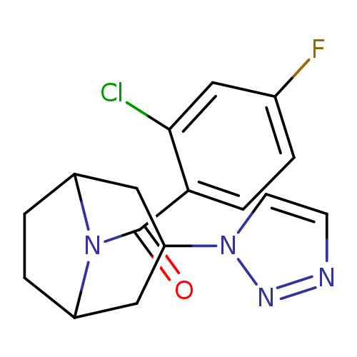 8-(2-chloro-4-fluorobenzoyl)-3-(1H-1,2,3-triazol-1-yl)-8-azabicyclo[3.2.1]octane