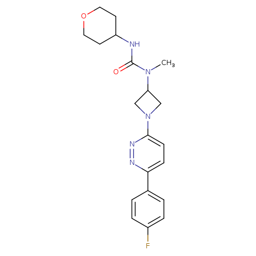 3-{1-[6-(4-fluorophenyl)pyridazin-3-yl]azetidin-3-yl}-3-methyl-1-(oxan-4-yl)urea