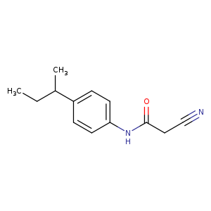 N-[4-(butan-2-yl)phenyl]-2-cyanoacetamide