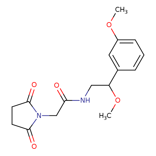 2-(2,5-dioxopyrrolidin-1-yl)-N-[2-methoxy-2-(3-methoxyphenyl)ethyl]acetamide