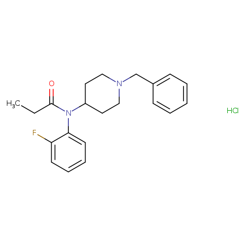 N-(1-benzylpiperidin-4-yl)-N-(2-fluorophenyl)propionamide,monohydrochloride