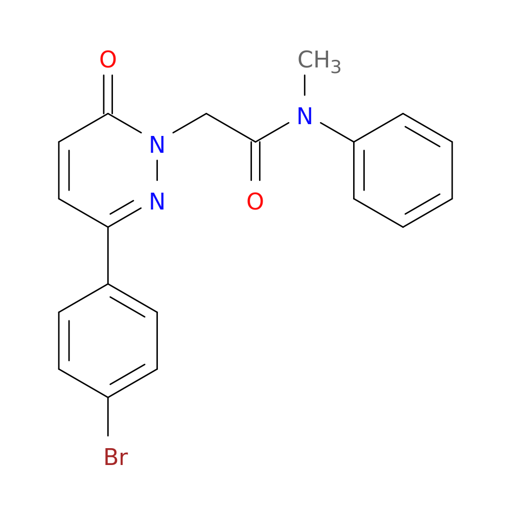 2-[3-(4-bromophenyl)-6-oxo-1,6-dihydropyridazin-1-yl]-N-methyl-N-phenylacetamide