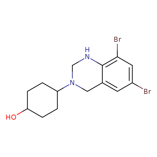 trans-4-(6,8-Dibromo-1,4-dihydro-3(2H)-quinazolinyl)cyclohexanol