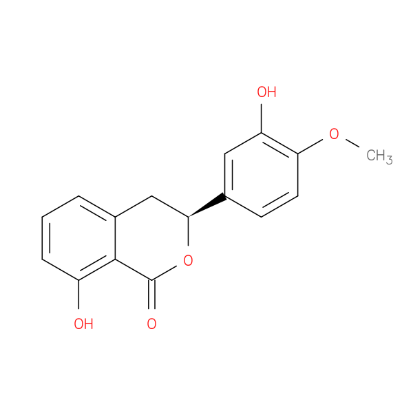 (3S)-8-hydroxy-3-(3-hydroxy-4-methoxyphenyl)-3,4-dihydroisochromen-1-one
