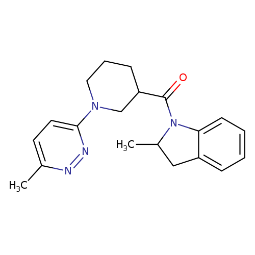 2-methyl-1-[1-(6-methylpyridazin-3-yl)piperidine-3-carbonyl]-2,3-dihydro-1H-indole