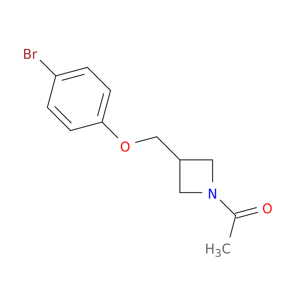1-(3-((4-Bromophenoxy)methyl)azetidin-1-yl)ethanone