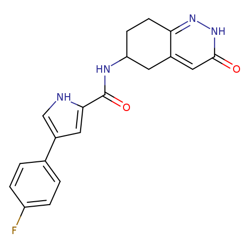 4-(4-fluorophenyl)-N-(3-oxo-2,3,5,6,7,8-hexahydrocinnolin-6-yl)-1H-pyrrole-2-carboxamide