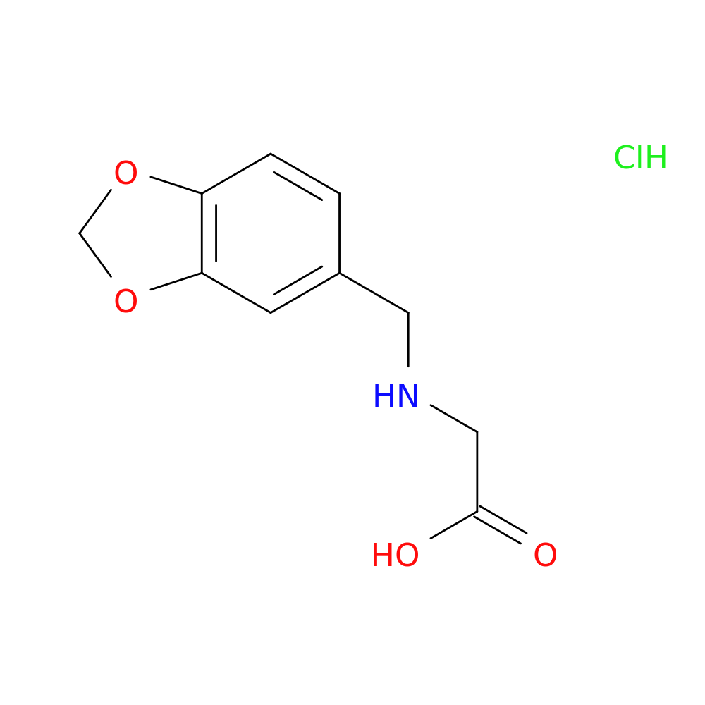 2-{[(1,3-dioxaindan-5-yl)methyl]amino}acetic acid hydrochloride